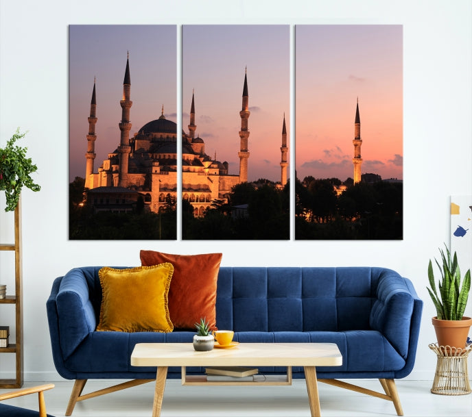 Wall Art Turkey Istanbul Skyline Canvas Print