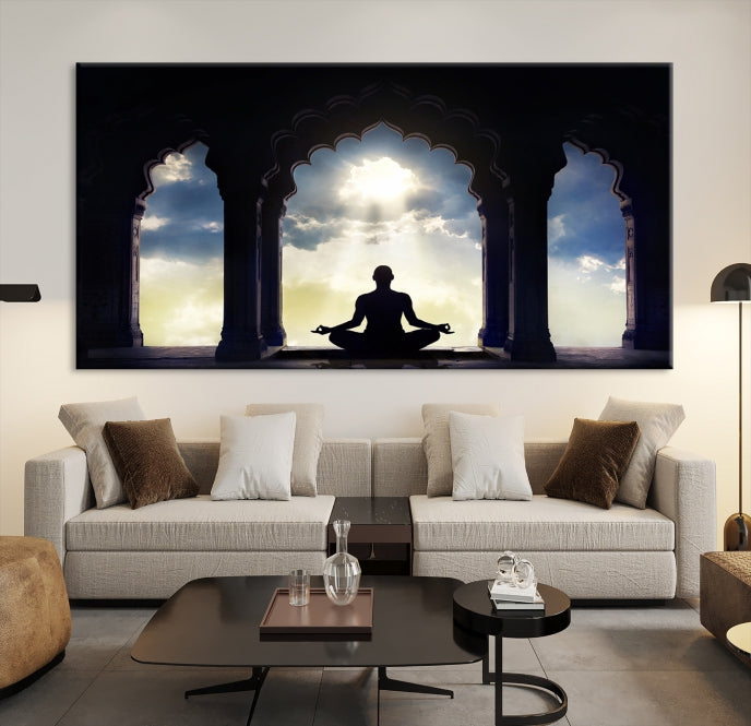 Femmes et Yoga Wall Art Impression sur toile