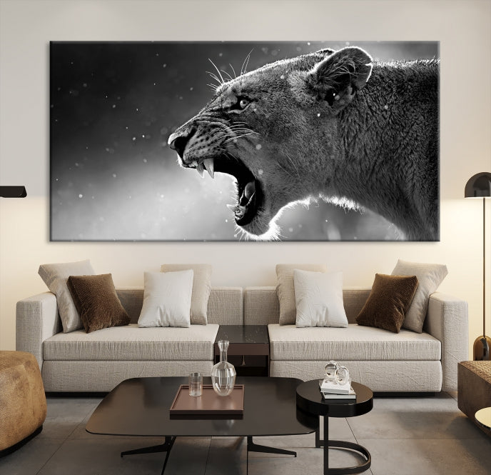 Art mural lion Impression sur toile