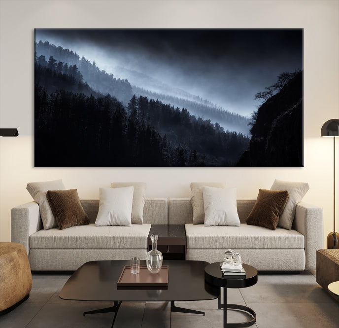 Dark Forest Wall Art Canvas Print