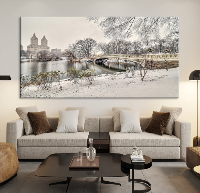 The Bow Bridge in Central Park Canvas Print