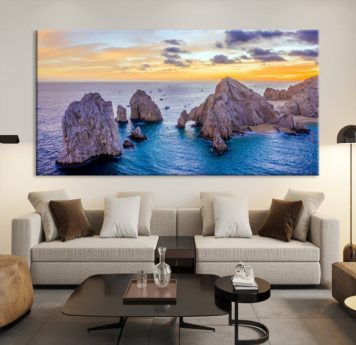 Impression sur toile Big Rocks Sunset Wall Art