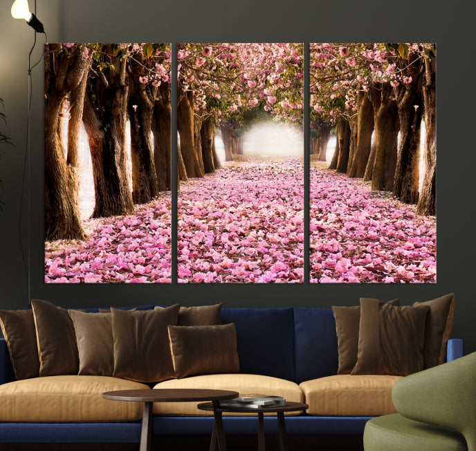 Blossom Cherry Trees Wall Art Canvas Print