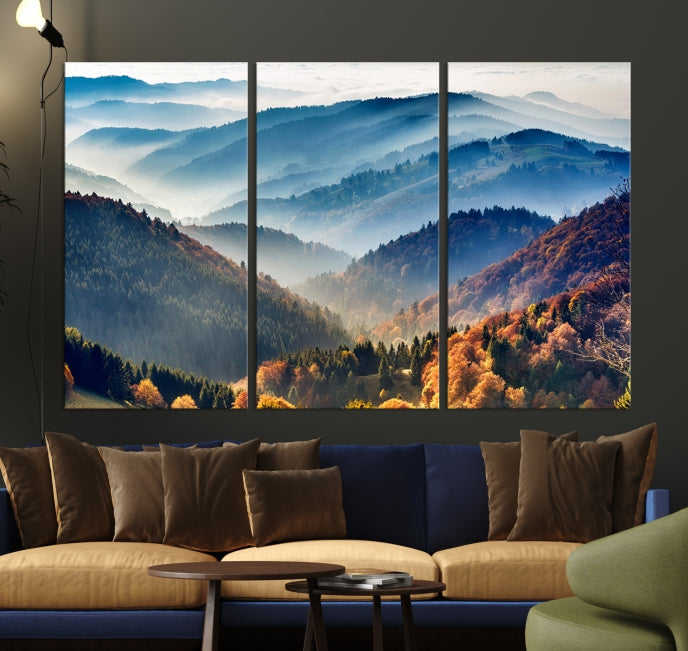 Paysage d’art mural forestier Impression sur toile