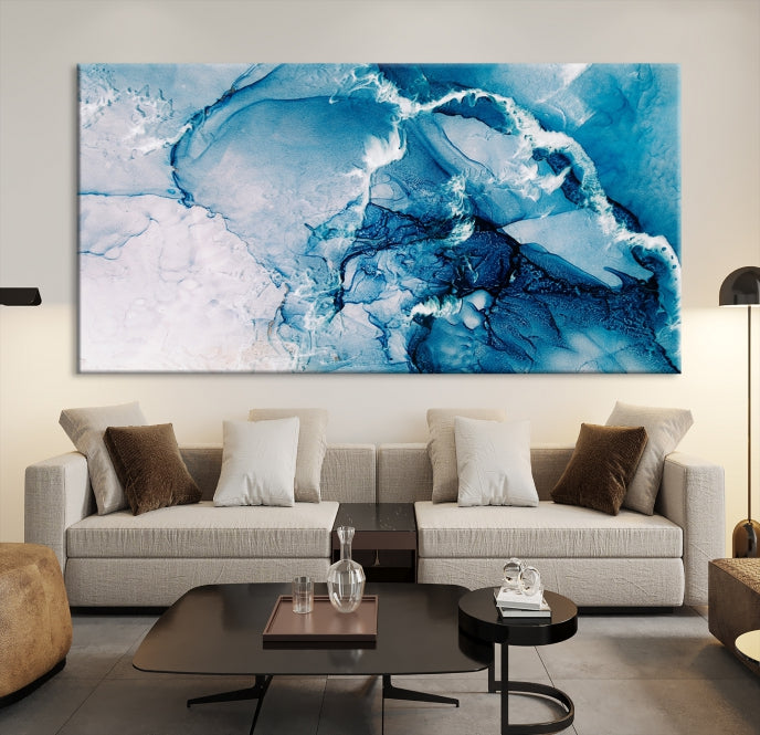 Fluid Effect Wall Art Abstract Canvas Wall Art Print