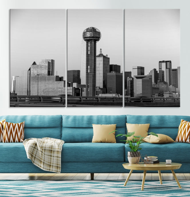 Dallas City Canvas Print, Dallas Skyline, Dallas Wall Art, Dallas Texas, Impression sur toile, Toile de Dallas, Art de Dallas, Impression sur toile de Dallas,