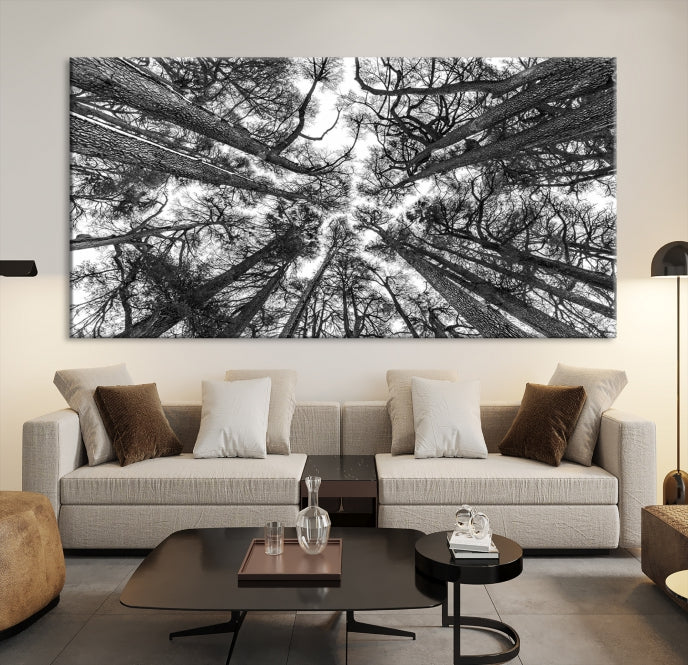 Trees Contemporary Art Canvas Print