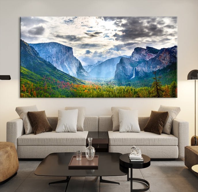 Yosemite Half Dome Park Calinia Wall Art Toile Imprimer El Capitan