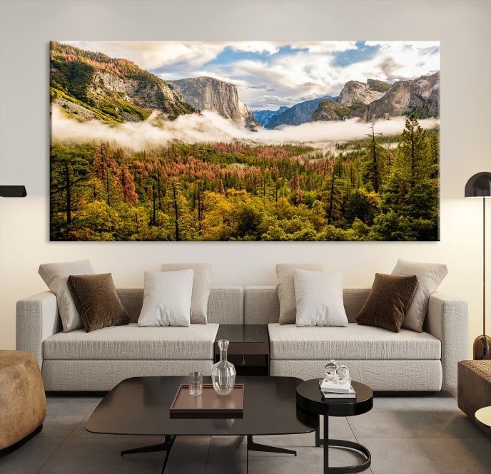 Impresión de lienzo de arte de pared grande del Parque Nacional Yosemite - El Capitán