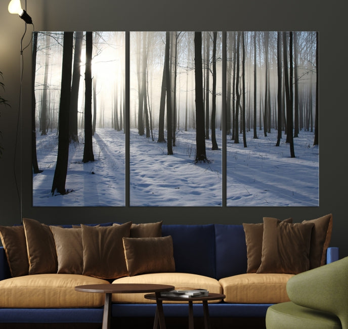 Night Forest Wall Art Canvas Print