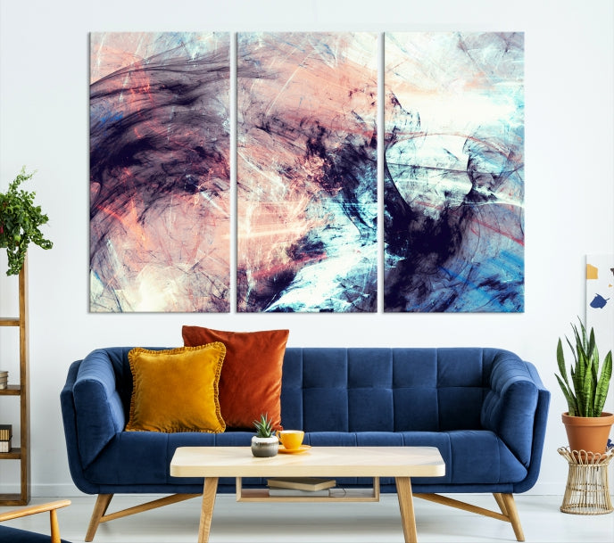 Art mural de couleurs abstraites Impression sur toile