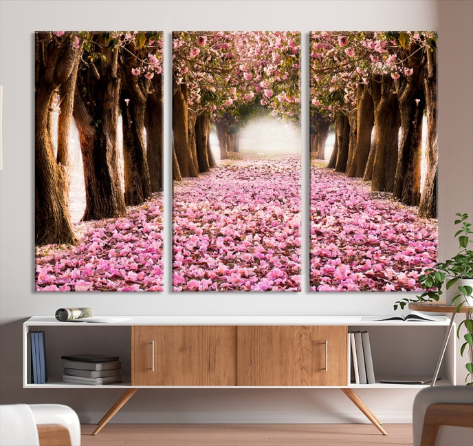 Art mural de cerisiers en fleurs Impression sur toile