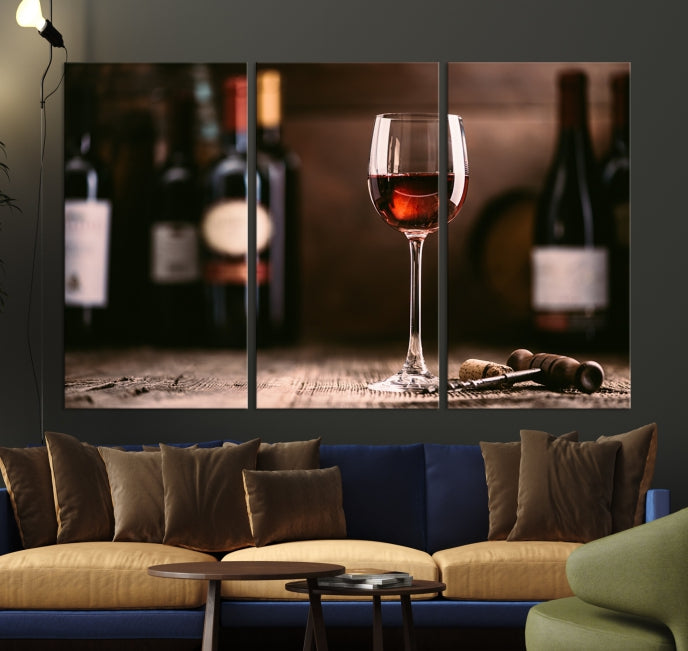 Red Wine and Bottle Canvas Print