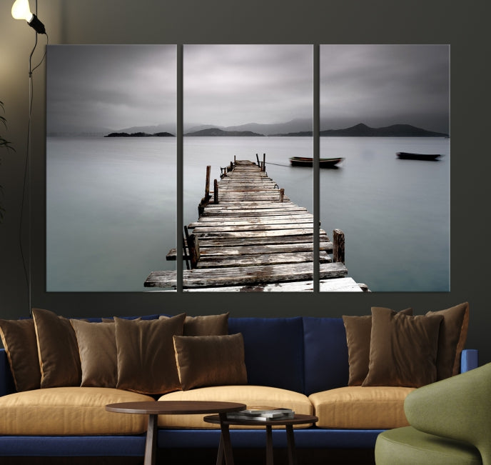 Wood Pier Wall Art Canvas Print