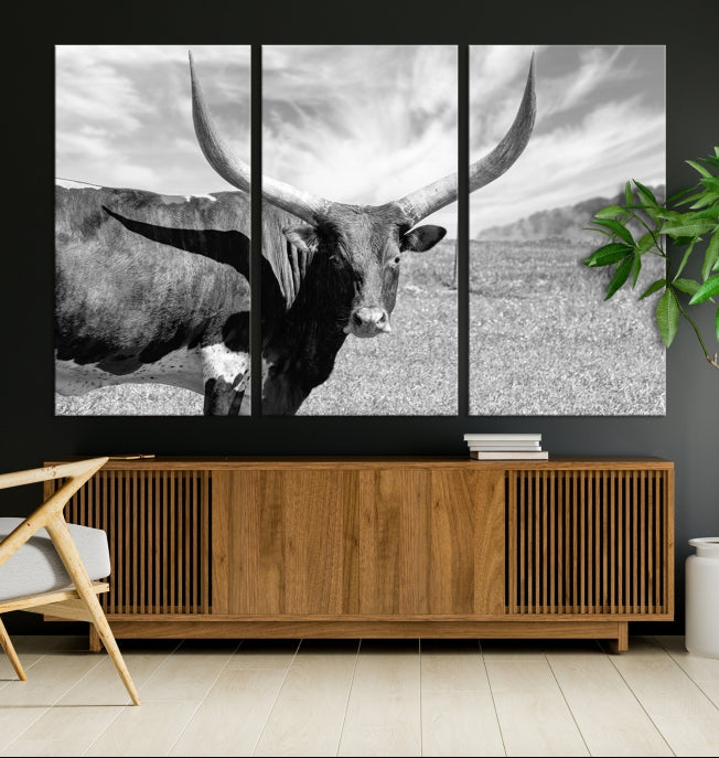 Longhorn Wall Art Canvas Print