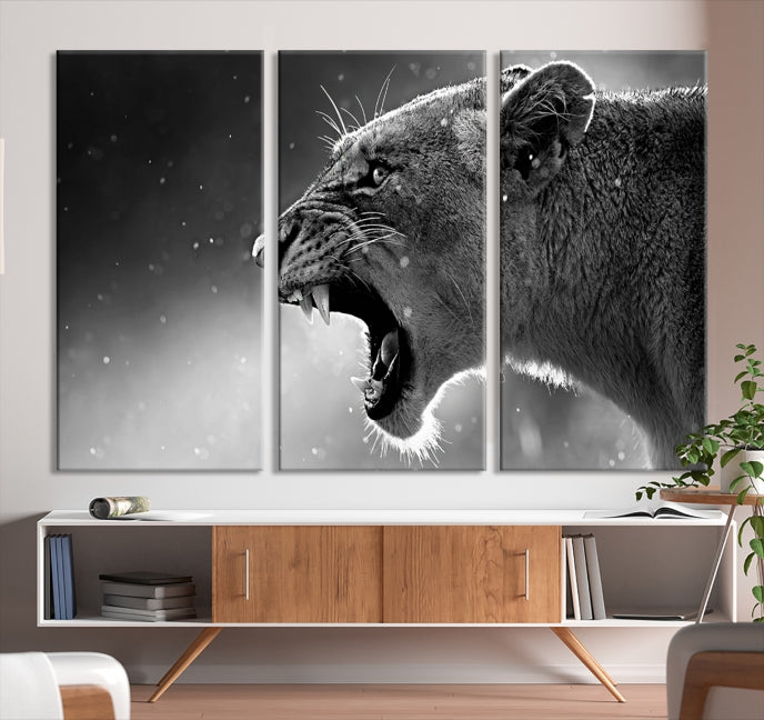 Art mural lion Impression sur toile