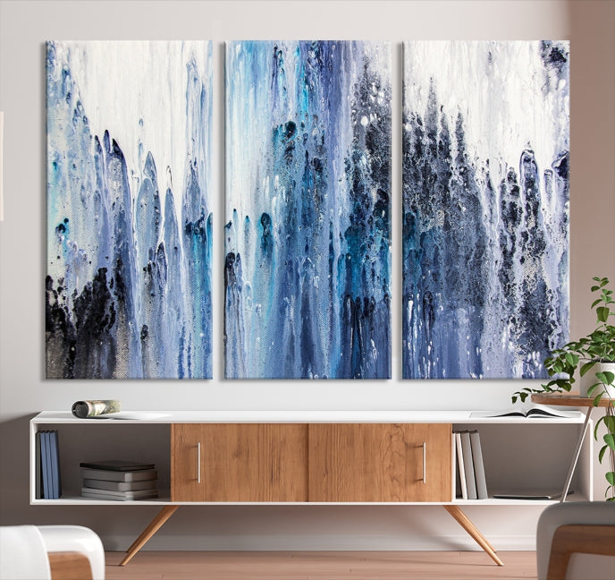 Ink Abstract Wall Art Canvas Print