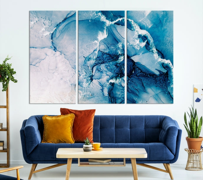 Fluid Effect Wall Art Abstract Canvas Wall Art Print