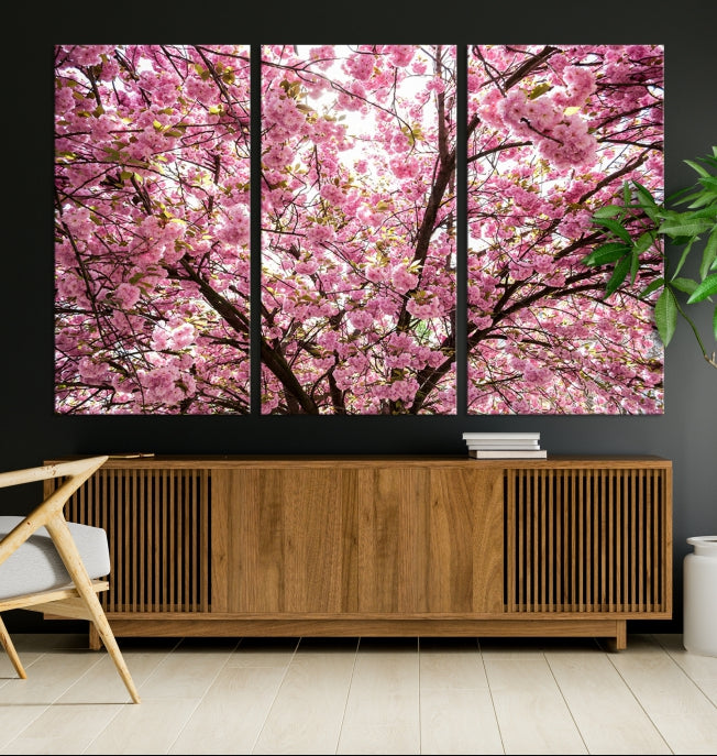 Art mural en fleurs de cerisier Impression sur toile