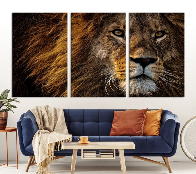 Big Lion Wall Art Canvas Print