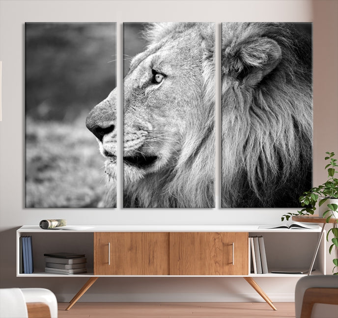 Art mural lion Impression sur toile