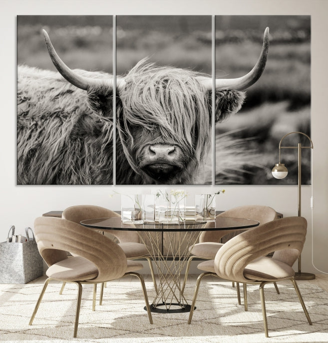 Cow Focus Art Wall Art Canvas Print