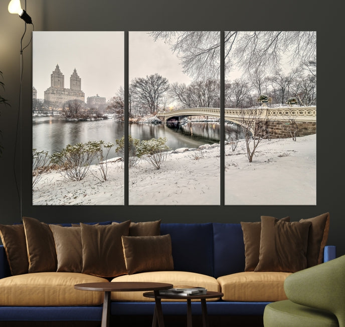 The Bow Bridge in Central Park Canvas Print