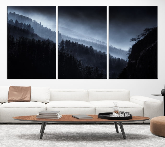 Dark Forest Wall Art Canvas Print