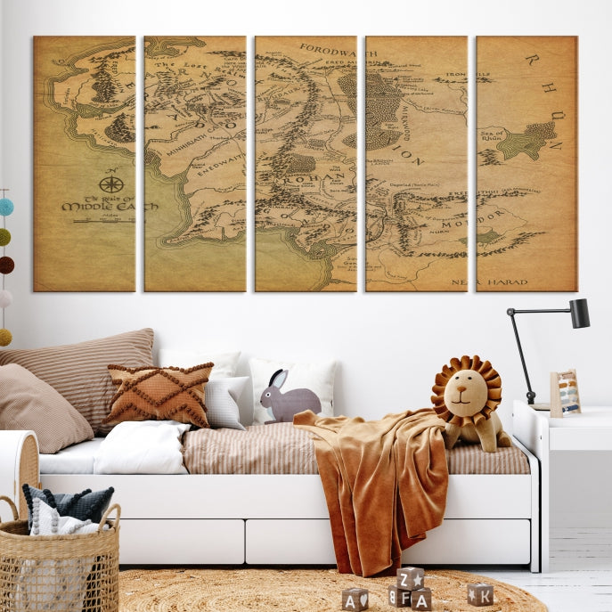 Old Map Canvas Print Old Map Poster Print