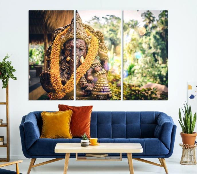 Hinduism Statue Wall Art Canvas Print