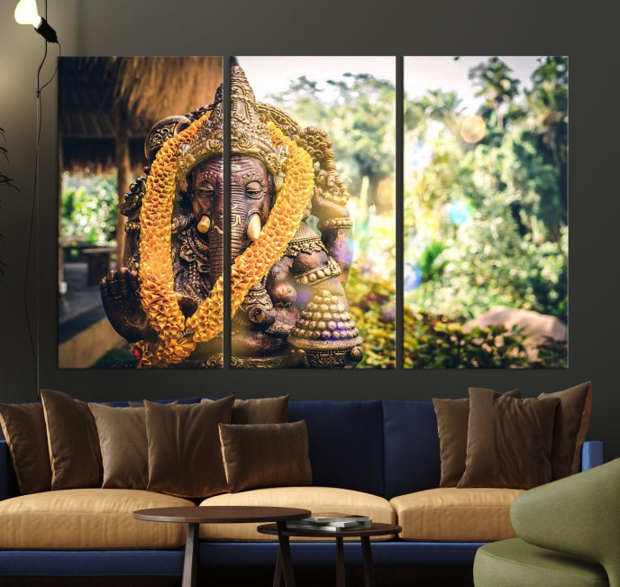 Hinduism Statue Wall Art Canvas Print