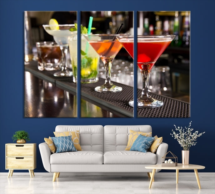 Cocktails Impression sur toile
